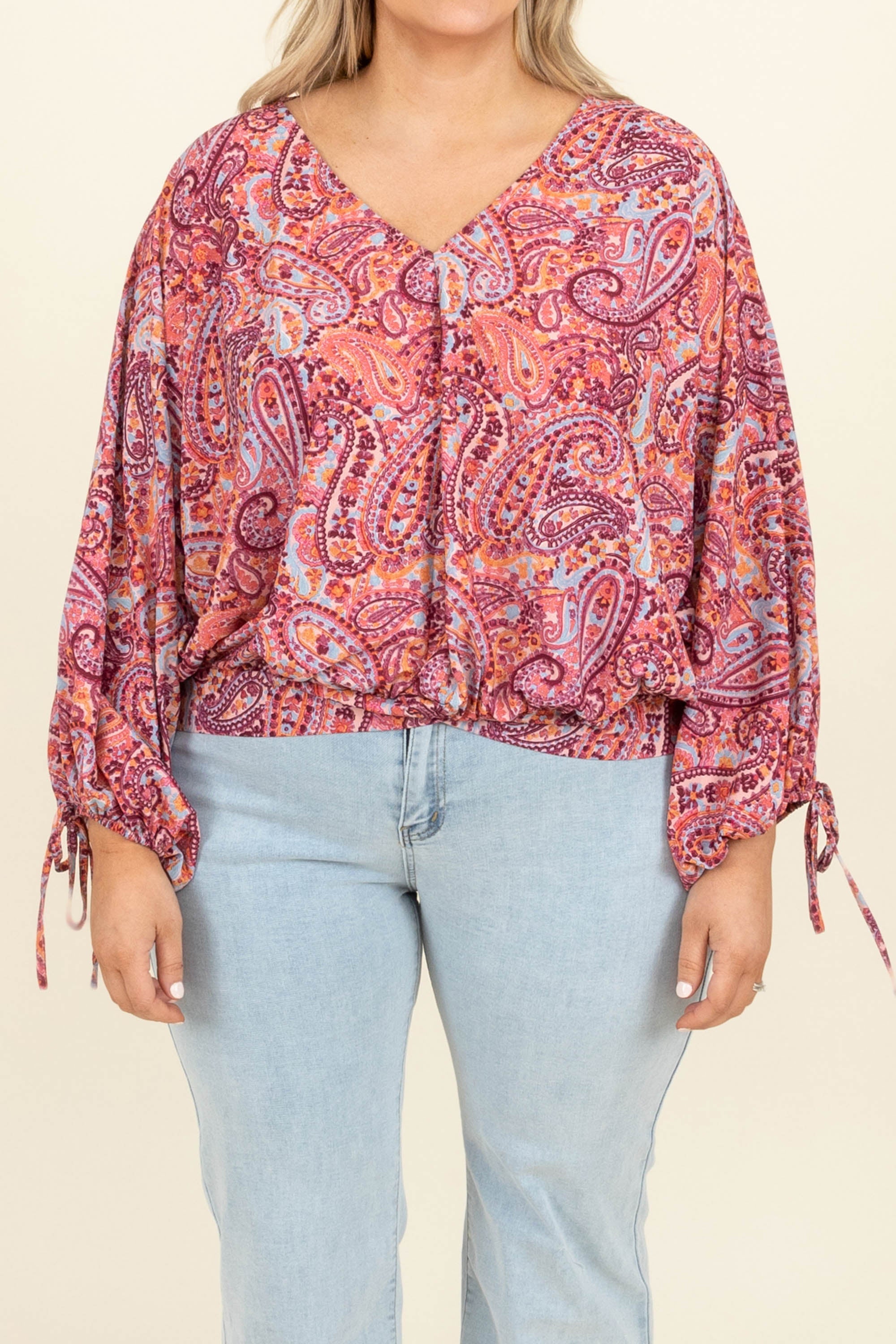 New Perspective Top, Mauve Mix