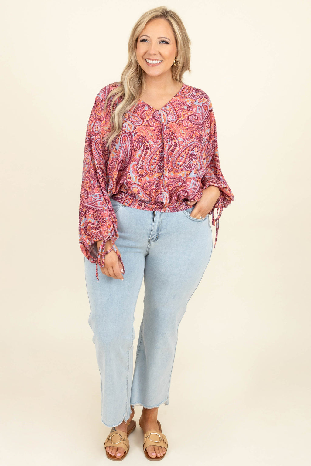 New Perspective Top, Mauve Mix