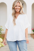 New Point Of View Top, White