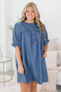 No Better Time Dress, Denim