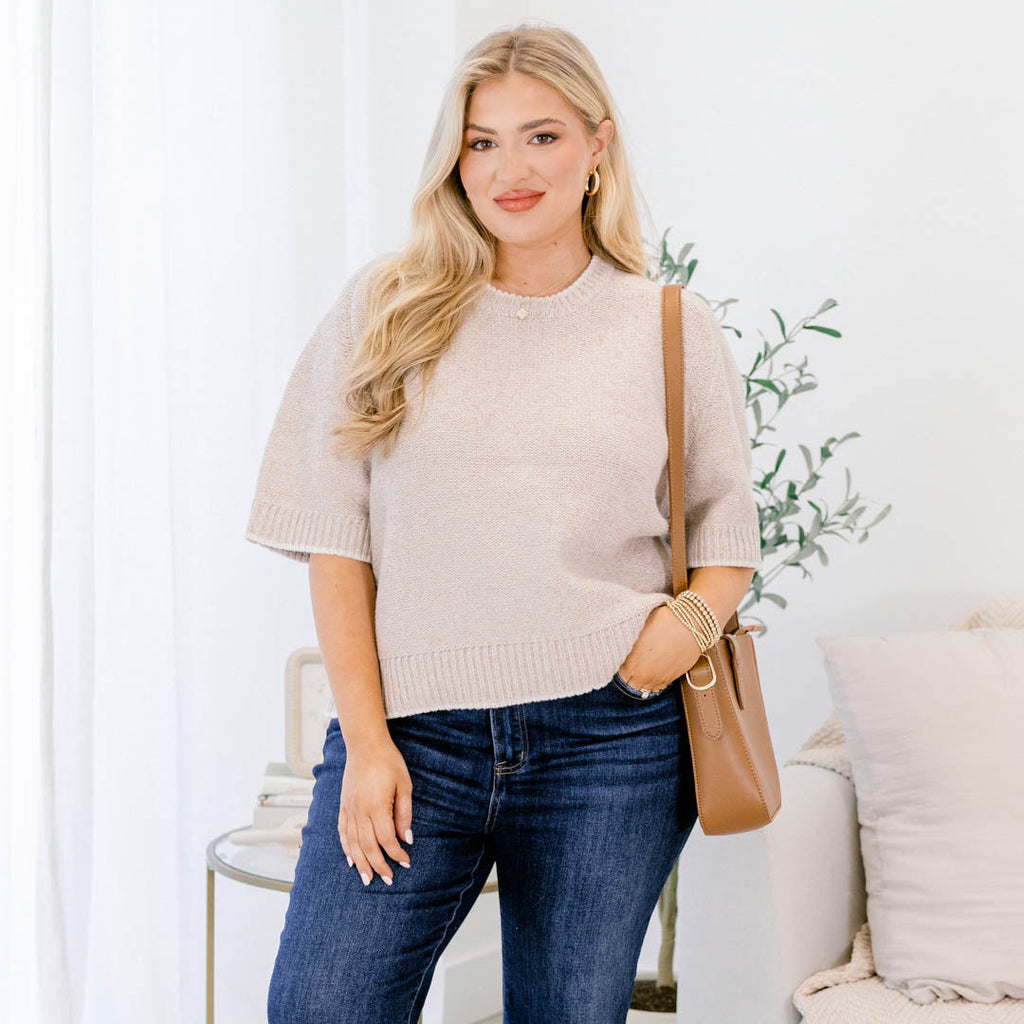No Better Time Sweater, Taupe