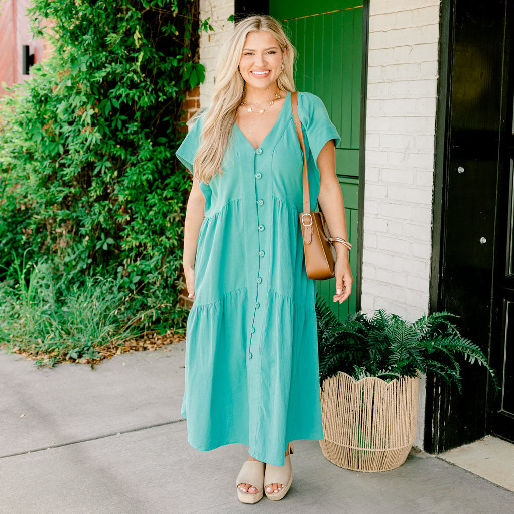 No Big Deal Dress, Turquoise