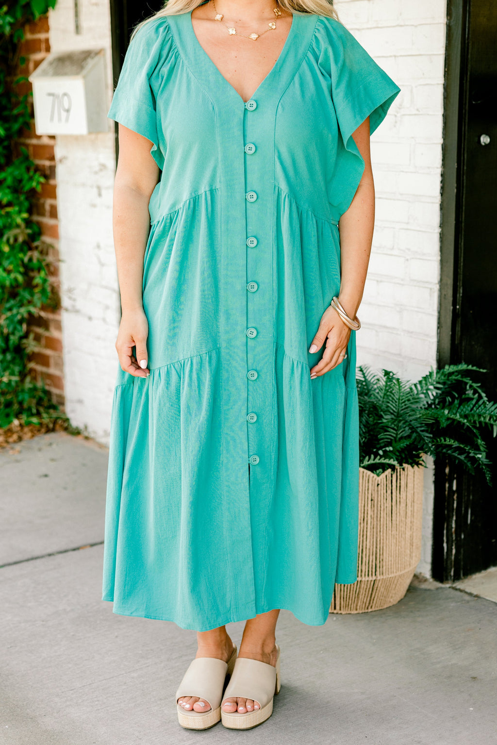 No Big Deal Dress, Turquoise