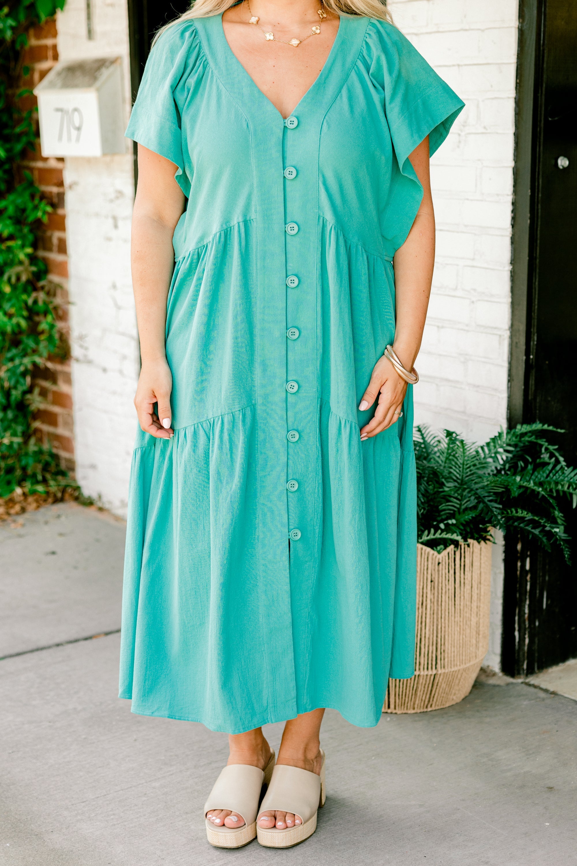 No Big Deal Dress, Turquoise