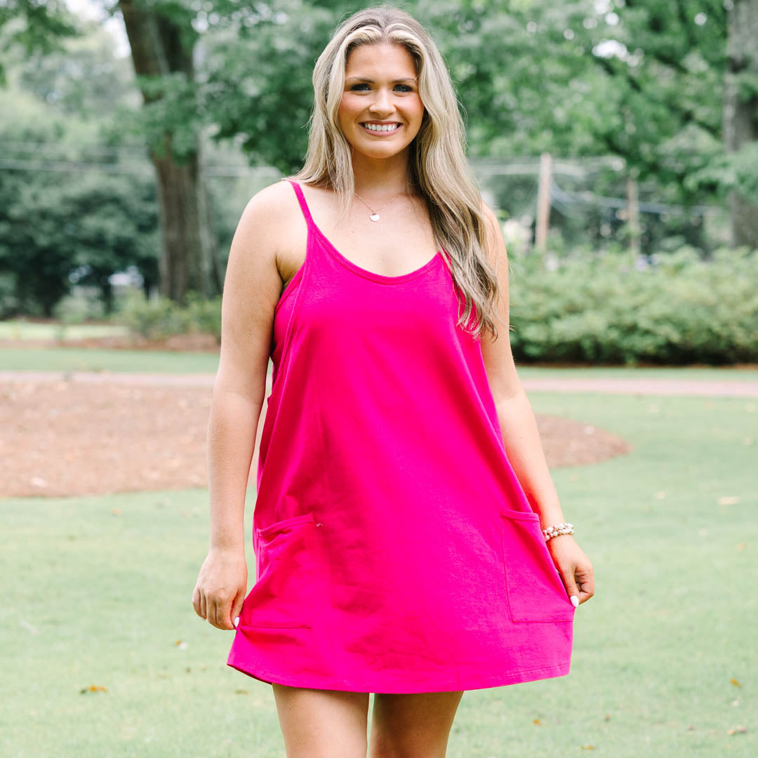 No Doubt About It Dress, Magenta