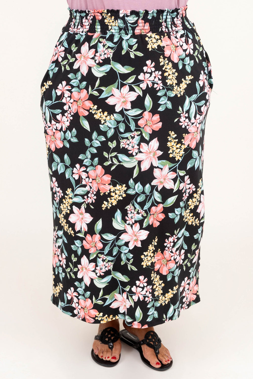 No Drama Here Maxi Skirt, Black