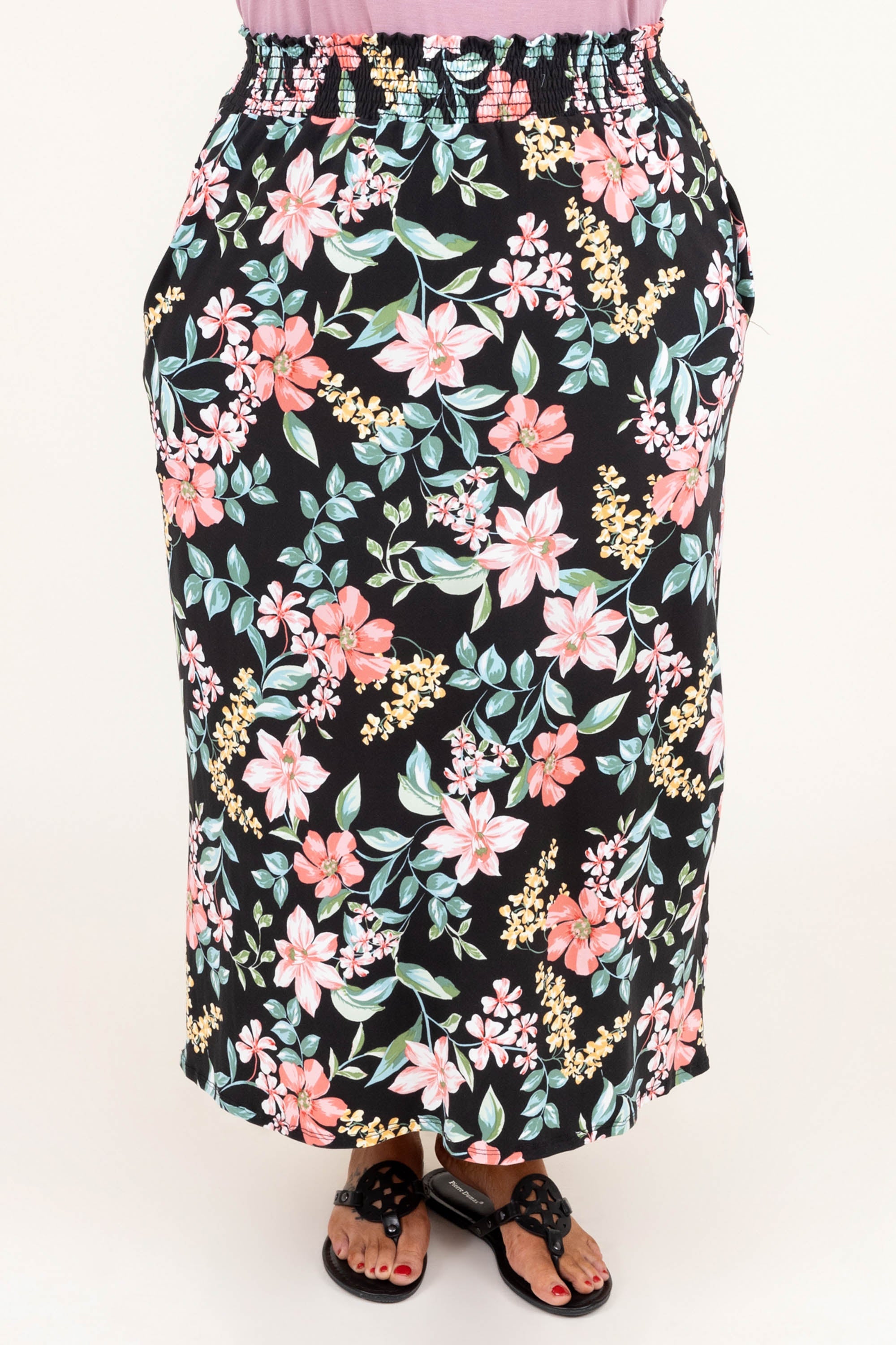 No Drama Here Maxi Skirt, Black