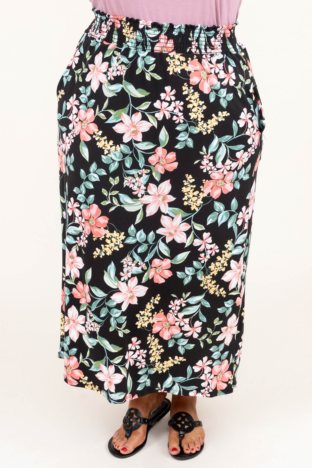 No Drama Here Maxi Skirt, Black