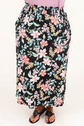 No Drama Here Maxi Skirt, Black