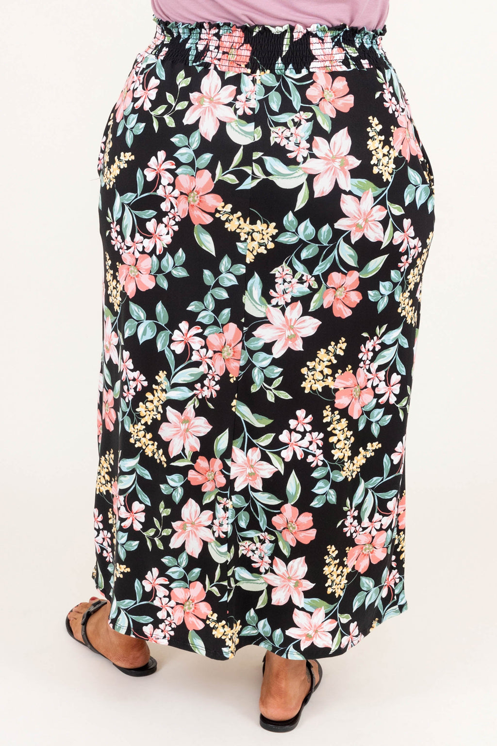 No Drama Here Maxi Skirt, Black