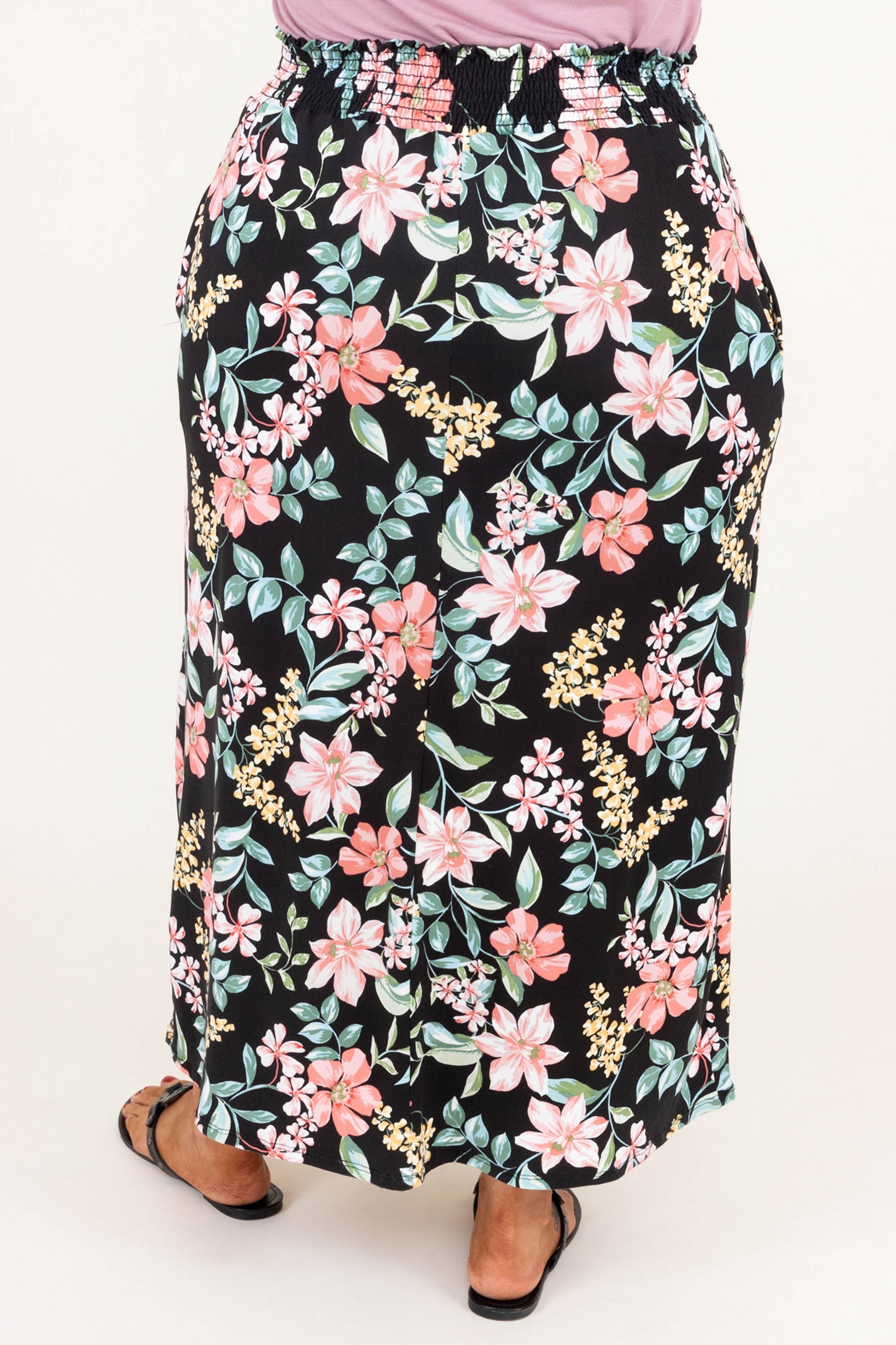 No Drama Here Maxi Skirt, Black