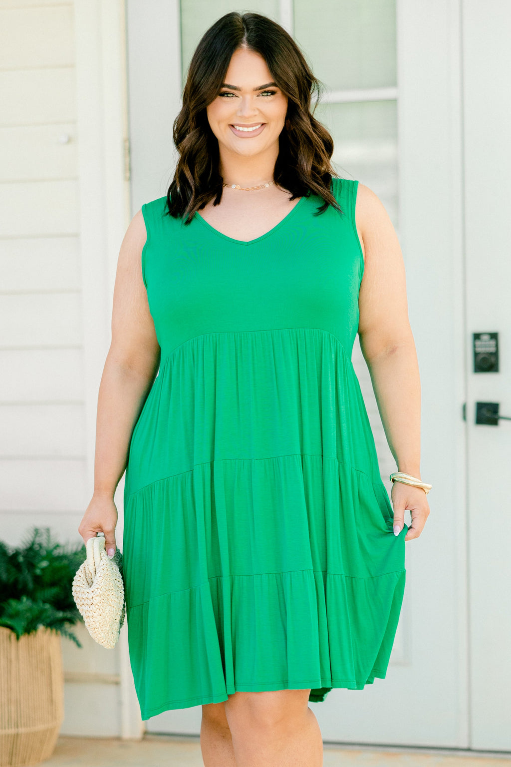 No Luck Needed Dress, Kelly Green