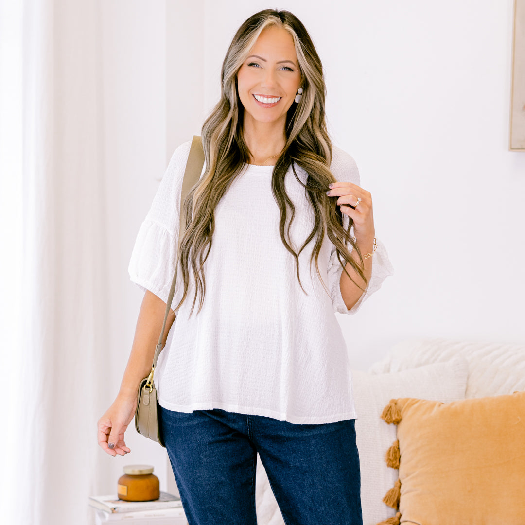 No Off Days Top, White