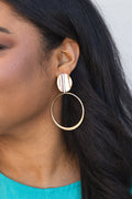 No Reason To Wait Earrings, Gold