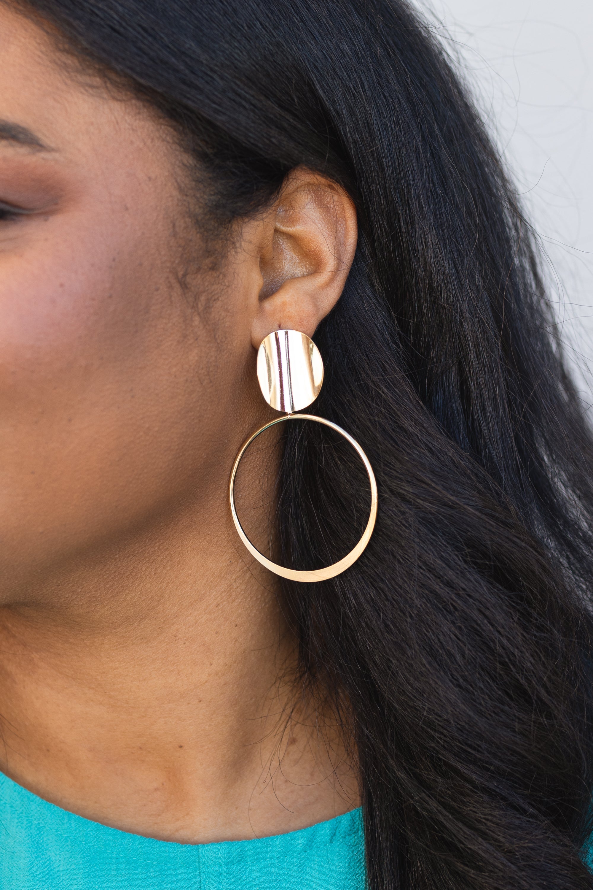 No Reason To Wait Earrings, Gold