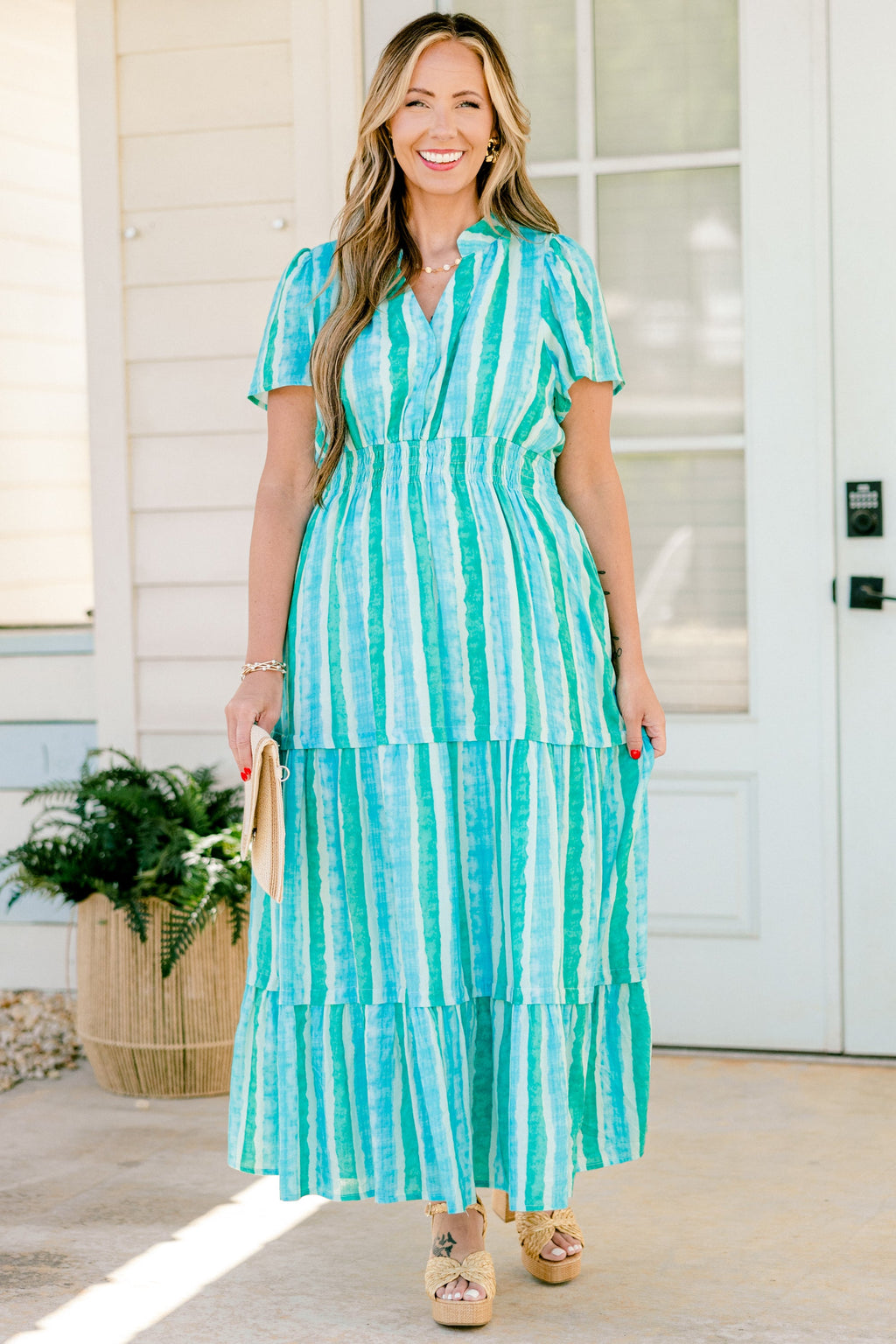 No Time To Waste Dress, Cerulean