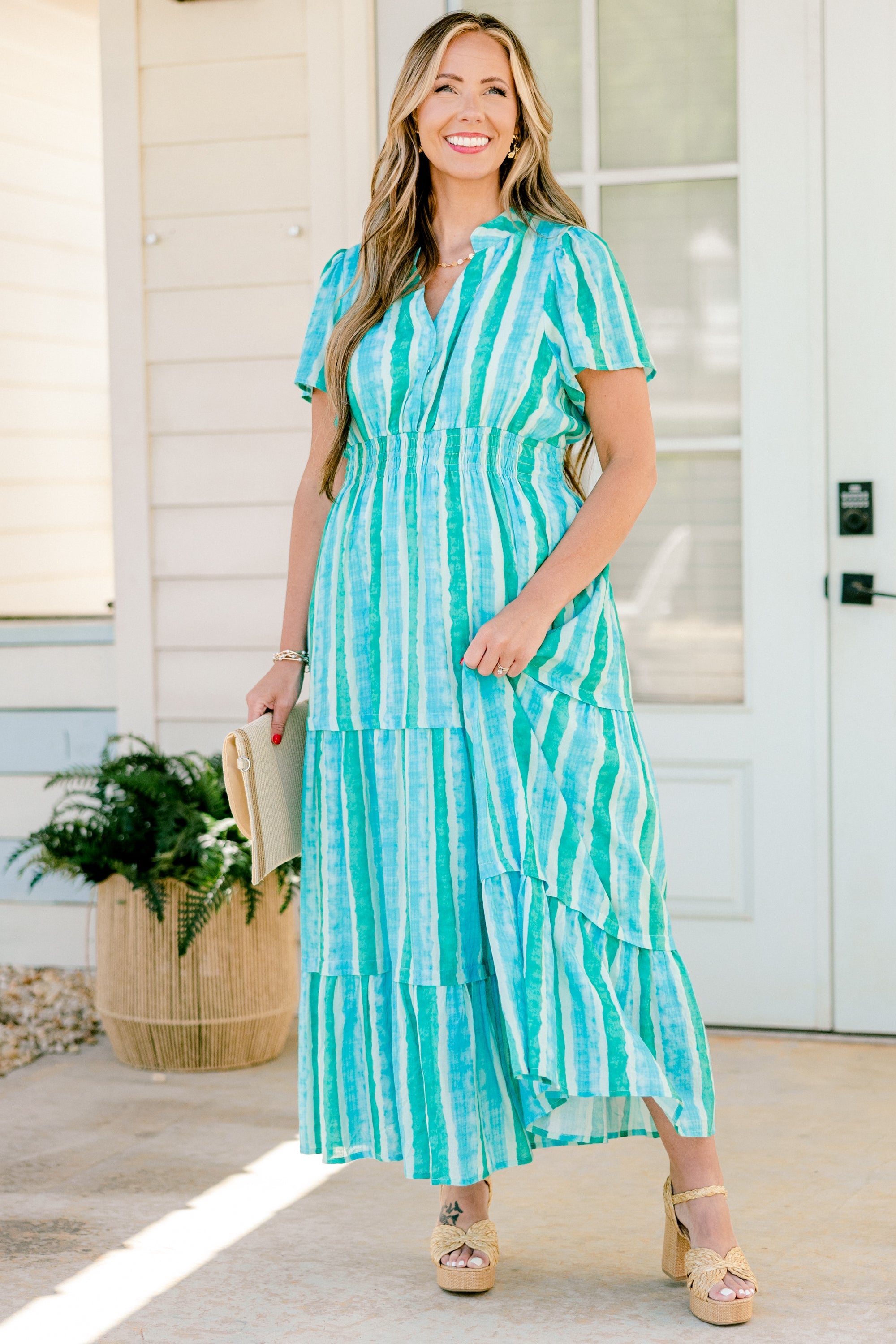 No Time To Waste Dress, Cerulean