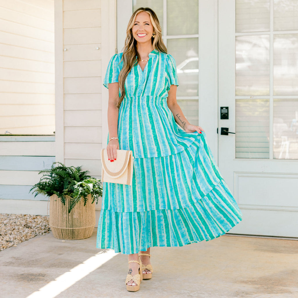 No Time To Waste Dress, Cerulean
