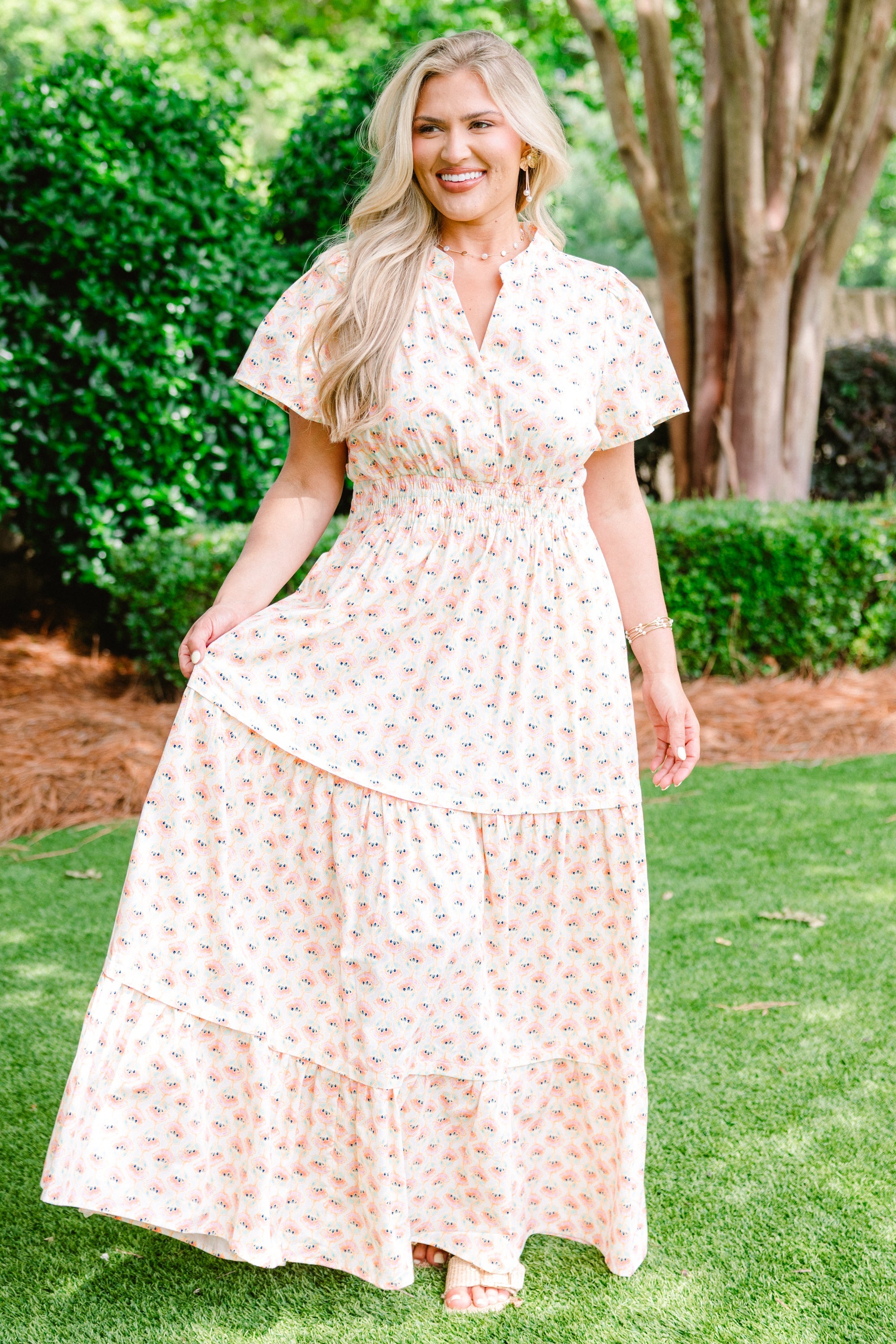 No Time To Waste Dress, Cream