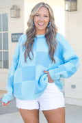Not Into Games Sweater, Blue