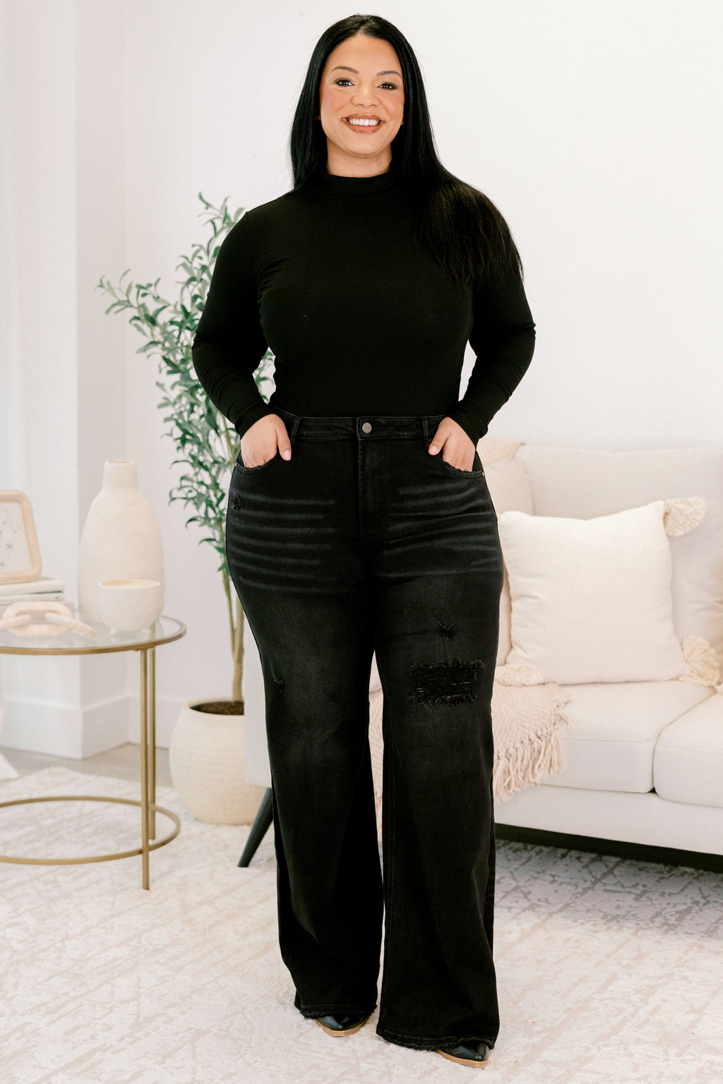 Not Over It Jeans, Black