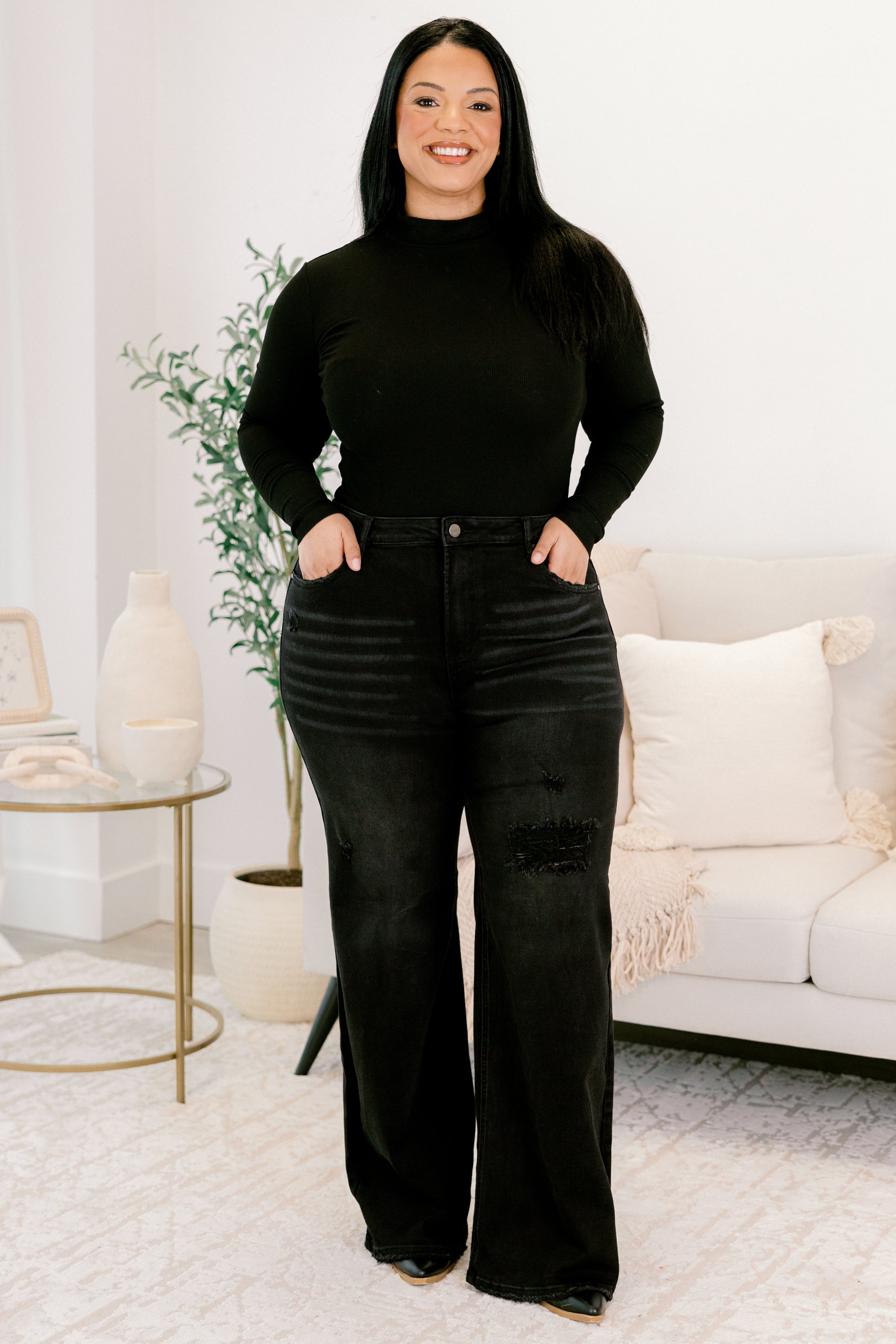 Not Over It Jeans, Black