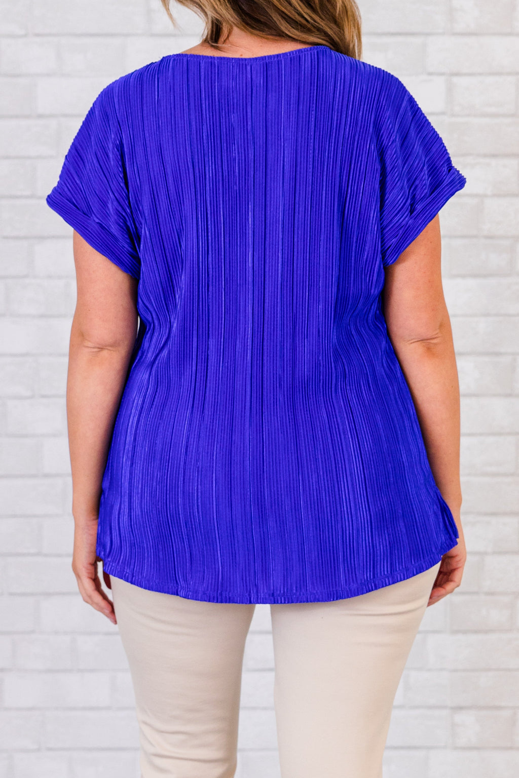 Not Right Now Babe Top, Royal Blue