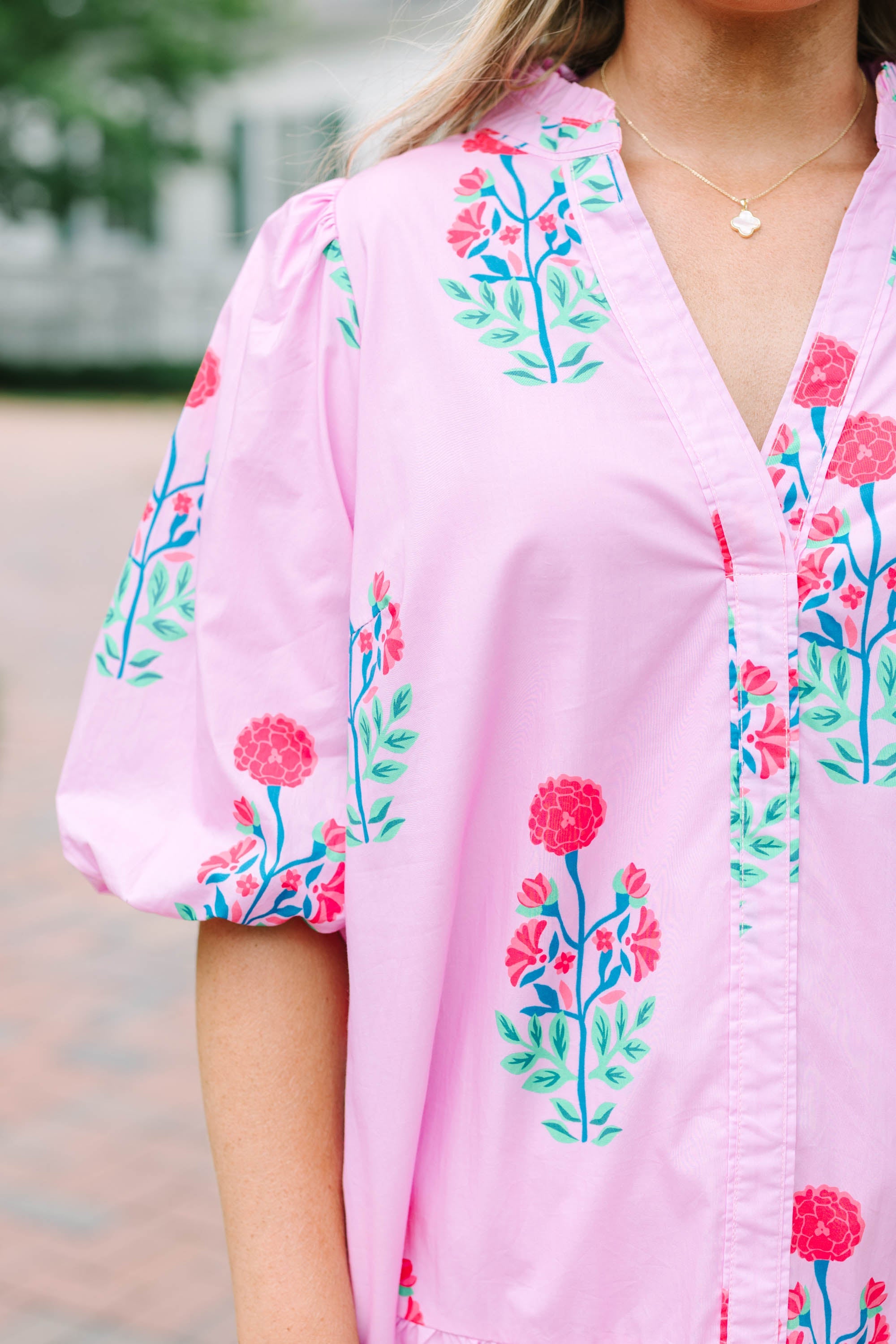 Nothing Was Ever The Same Dress, Pink Floral