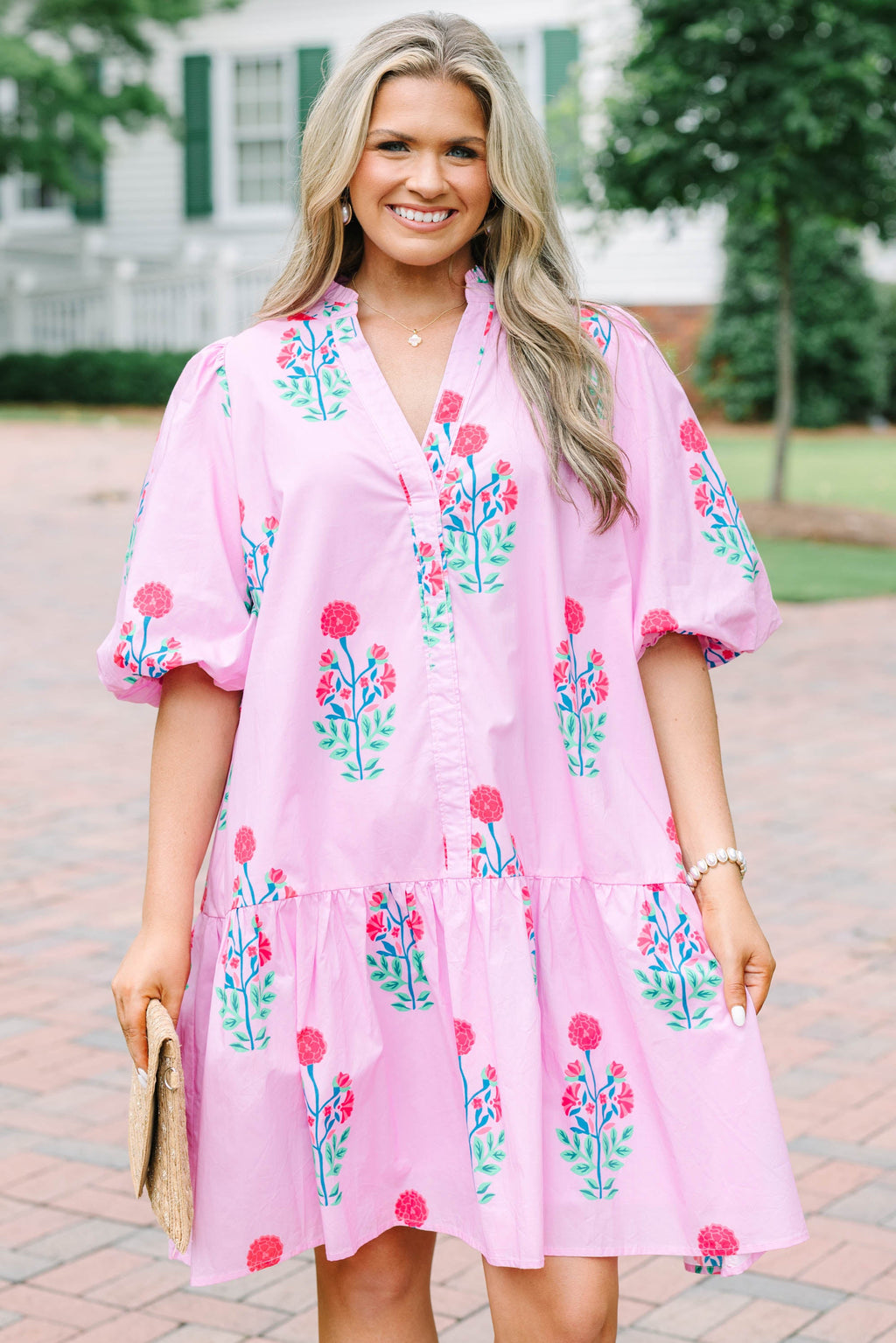 Nothing Was Ever The Same Dress, Pink Floral
