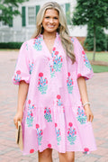 Nothing Was Ever The Same Dress, Pink Floral