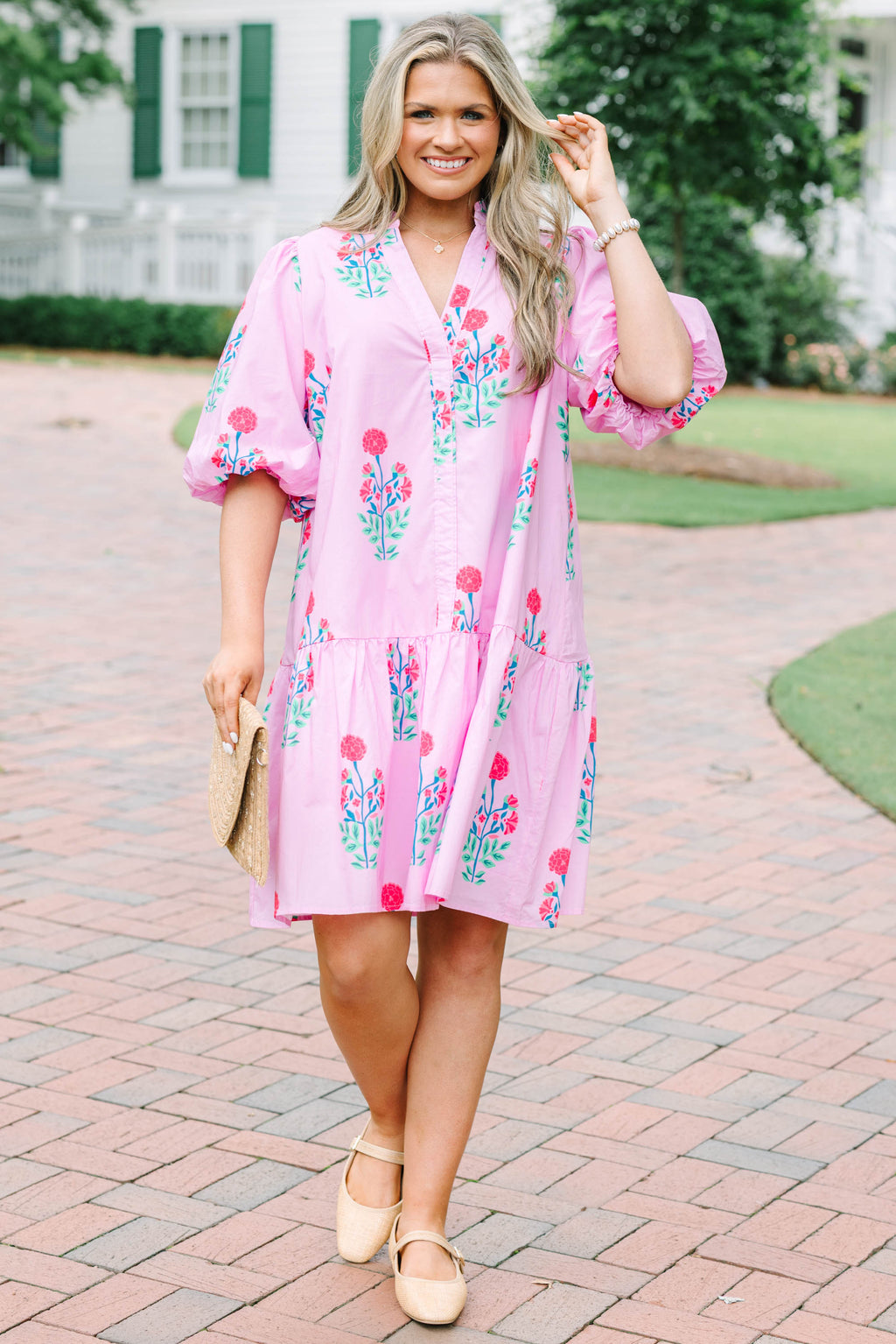 Nothing Was Ever The Same Dress, Pink Floral