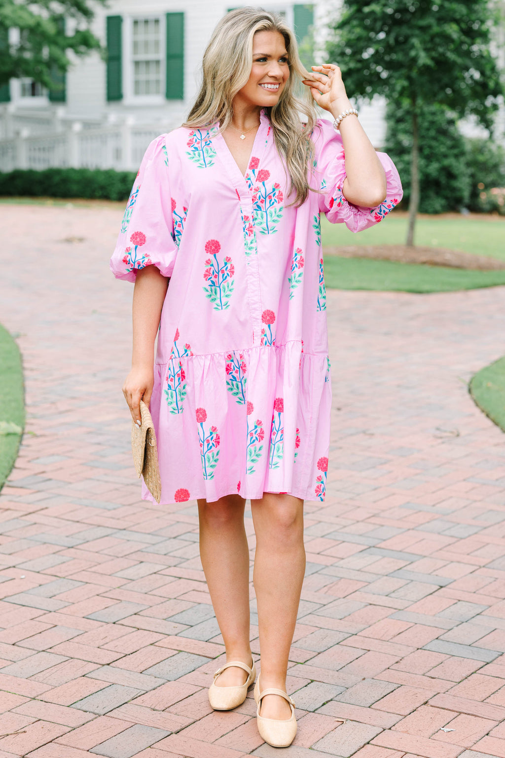 Nothing Was Ever The Same Dress, Pink Floral