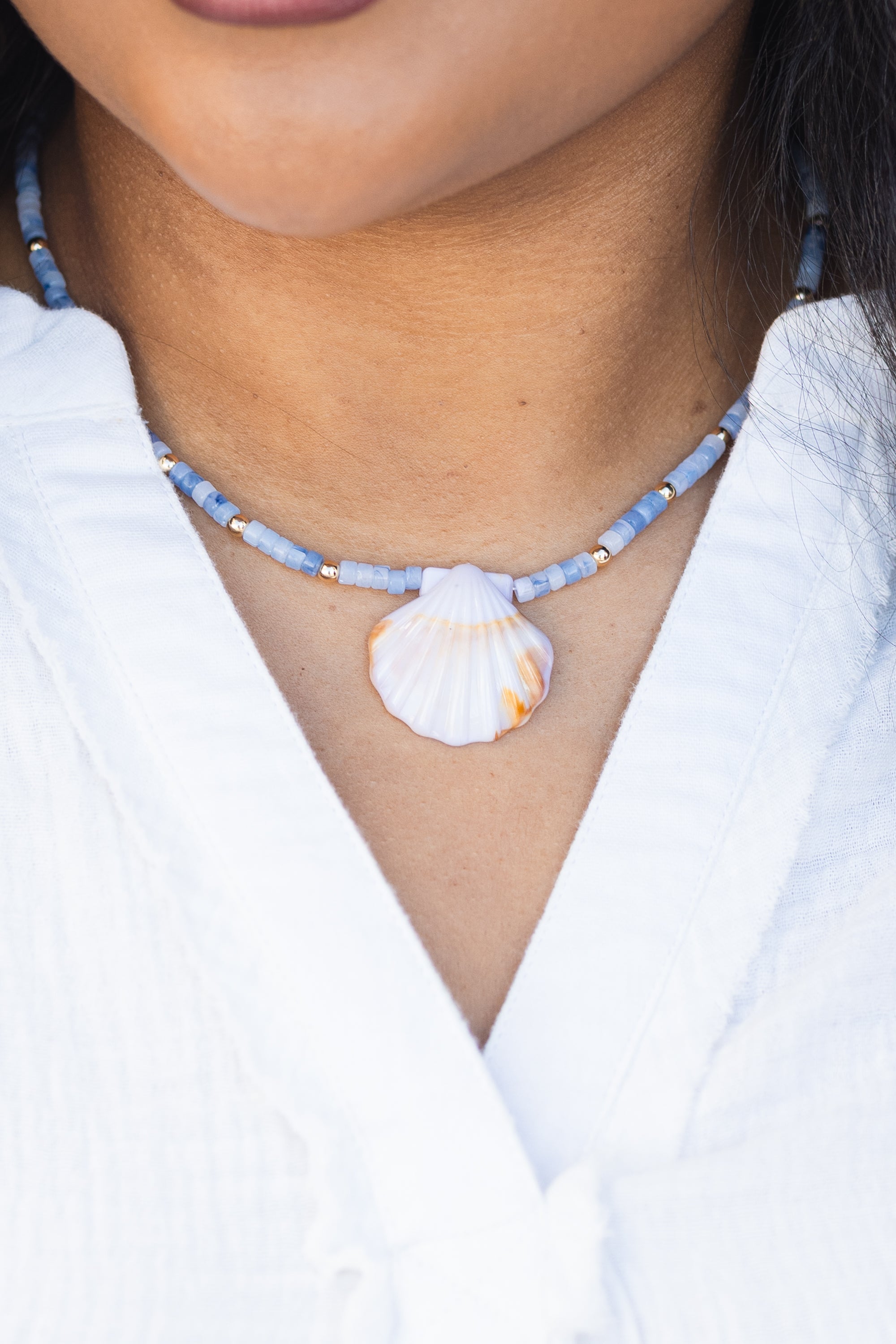 Oasis Tide Necklace, Blue