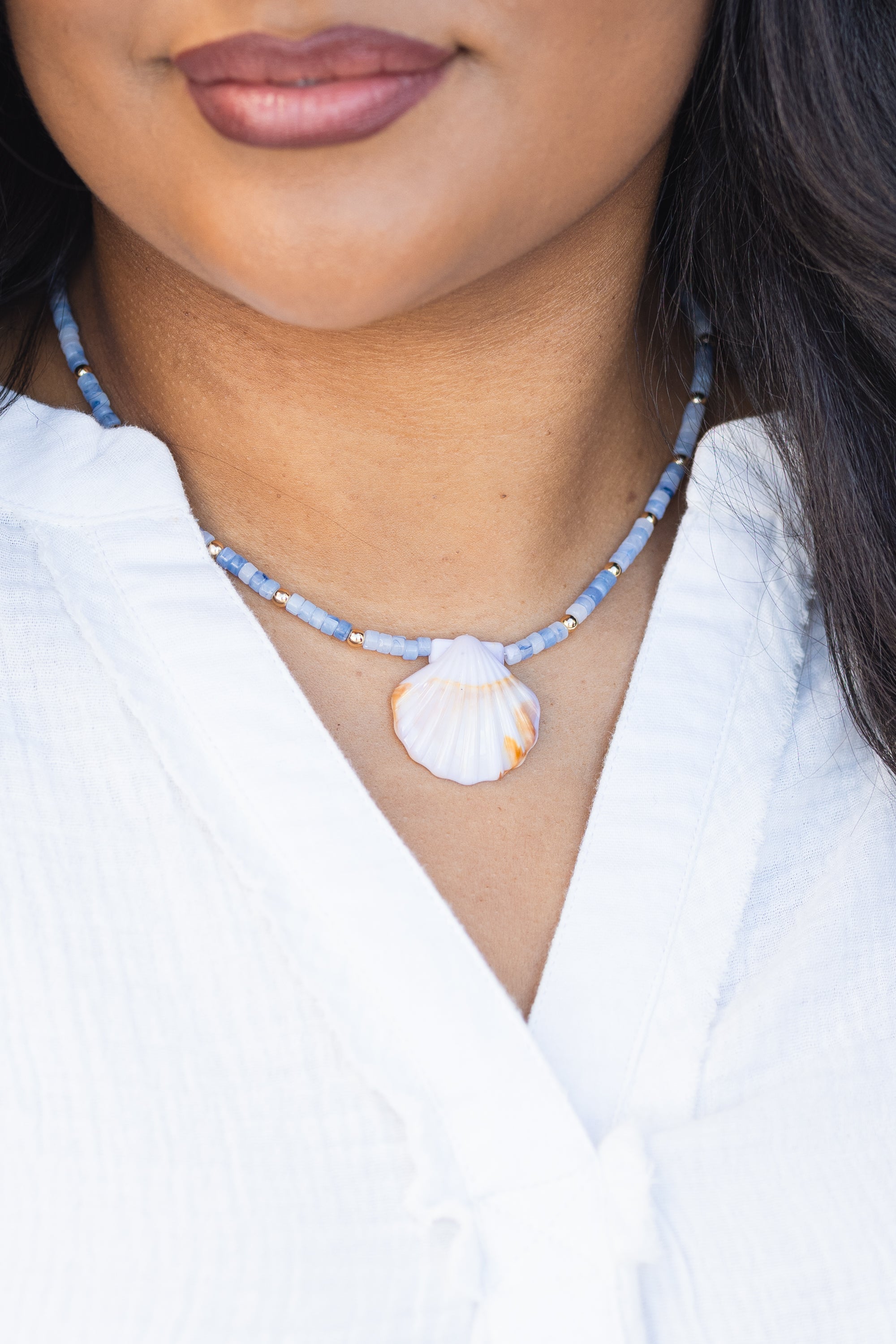 Oasis Tide Necklace, Blue