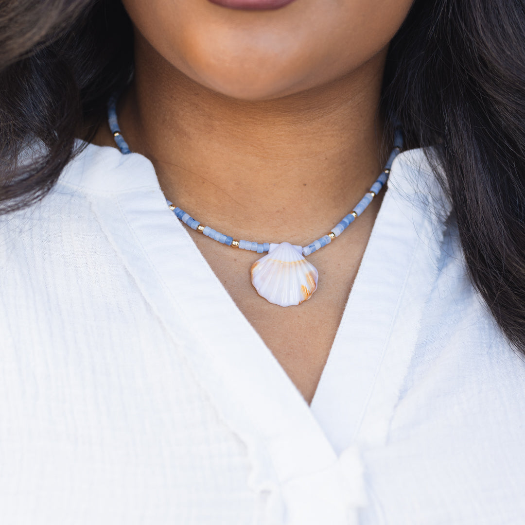 Oasis Tide Necklace, Blue