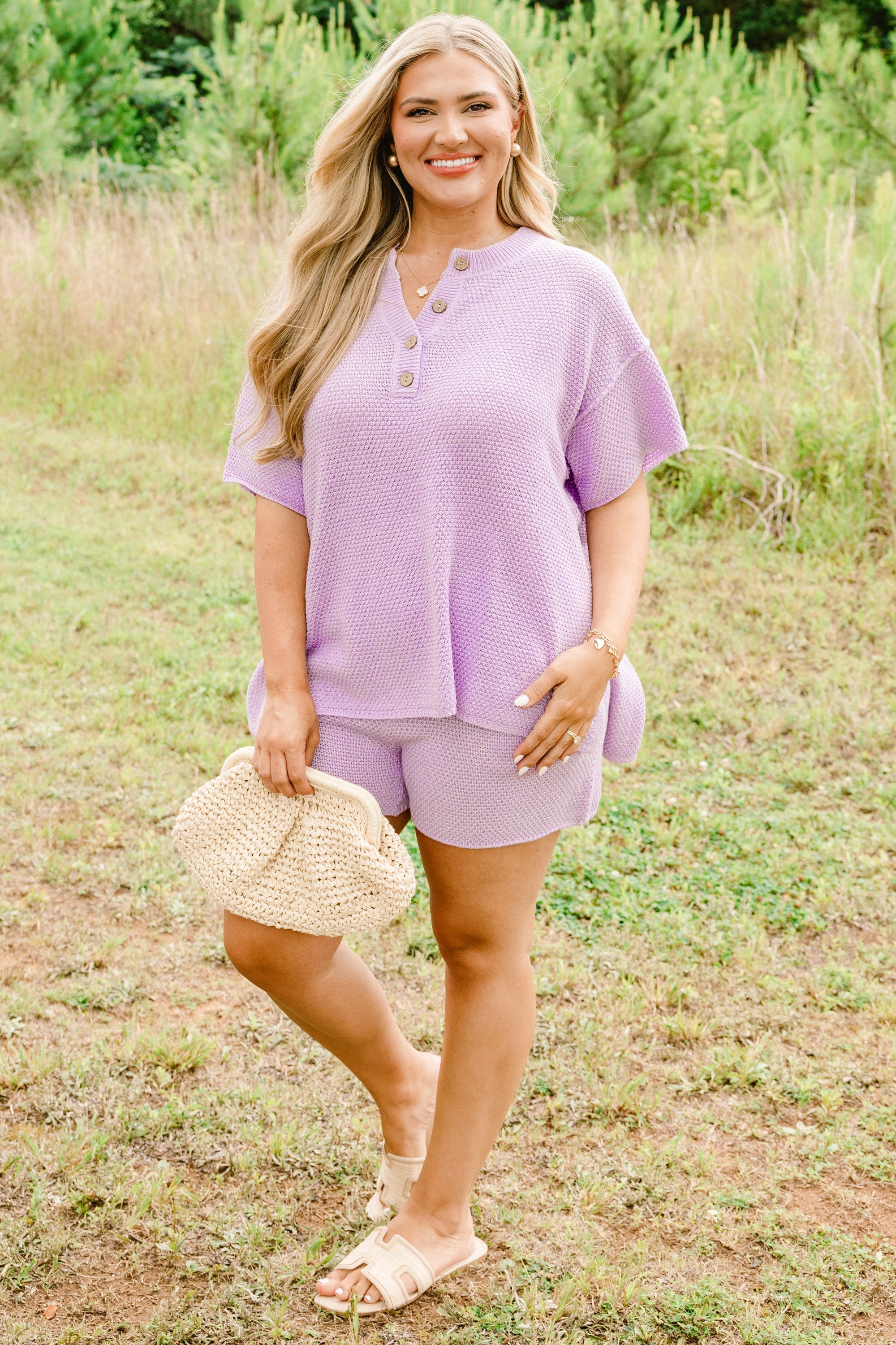 Off In Paradise Sweater Set, Lilac