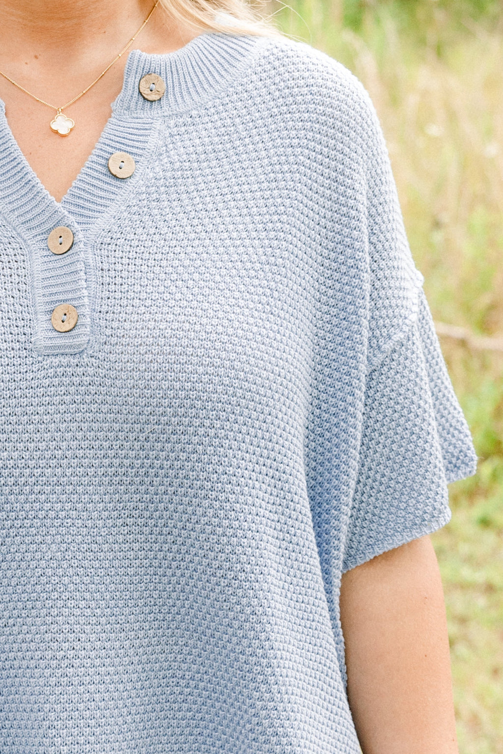Off In Paradise Sweater Set, Powder Blue