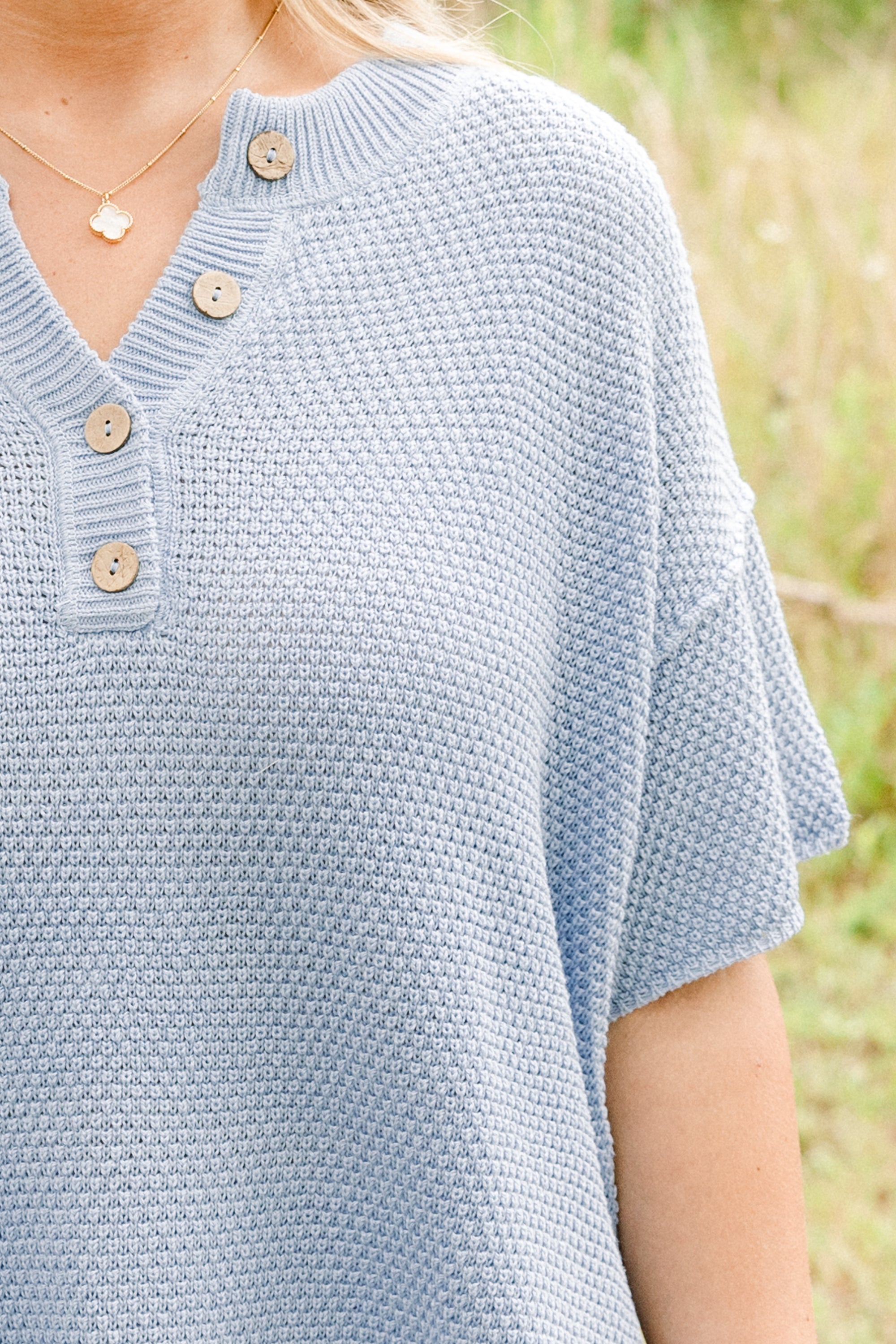 Off In Paradise Sweater Set, Powder Blue