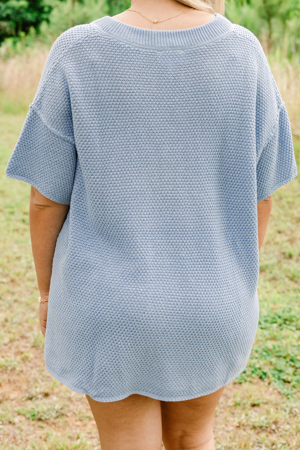 Off In Paradise Sweater Set, Powder Blue