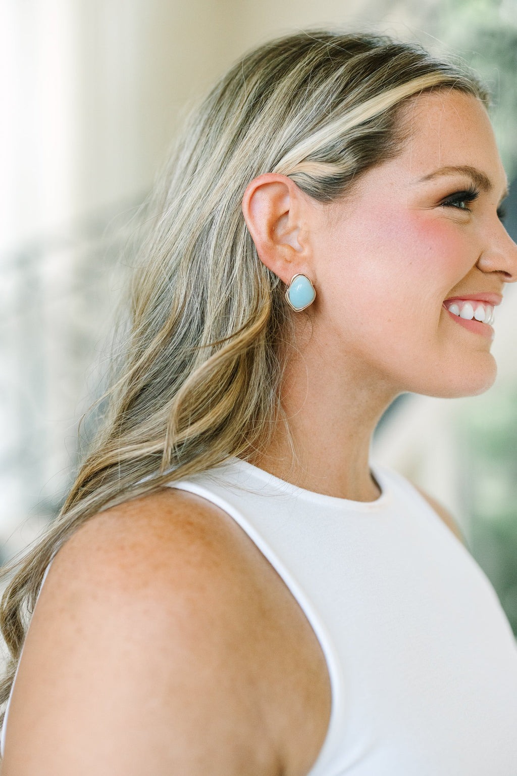 Off The Coast Earrings, Blue