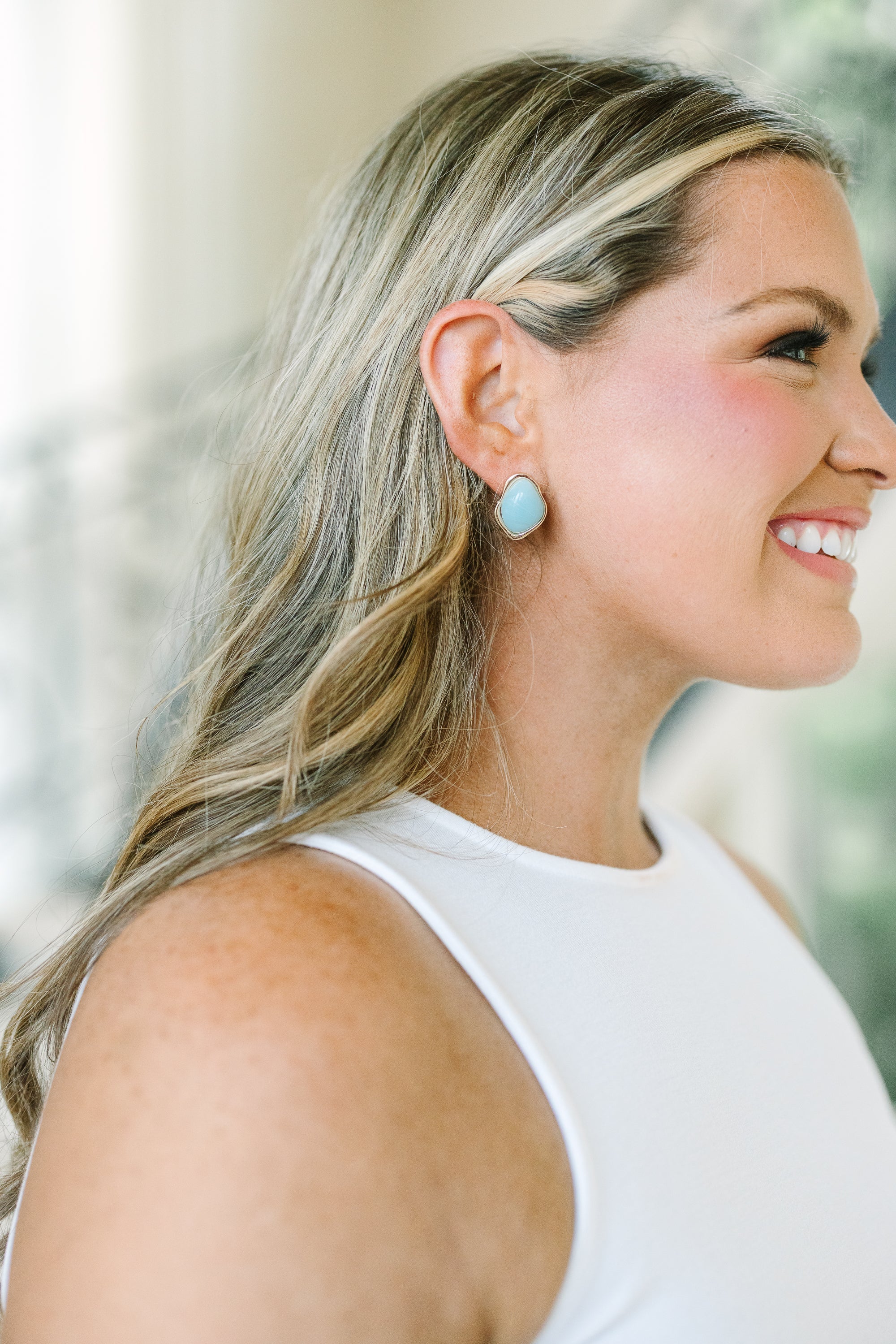 Off The Coast Earrings, Blue