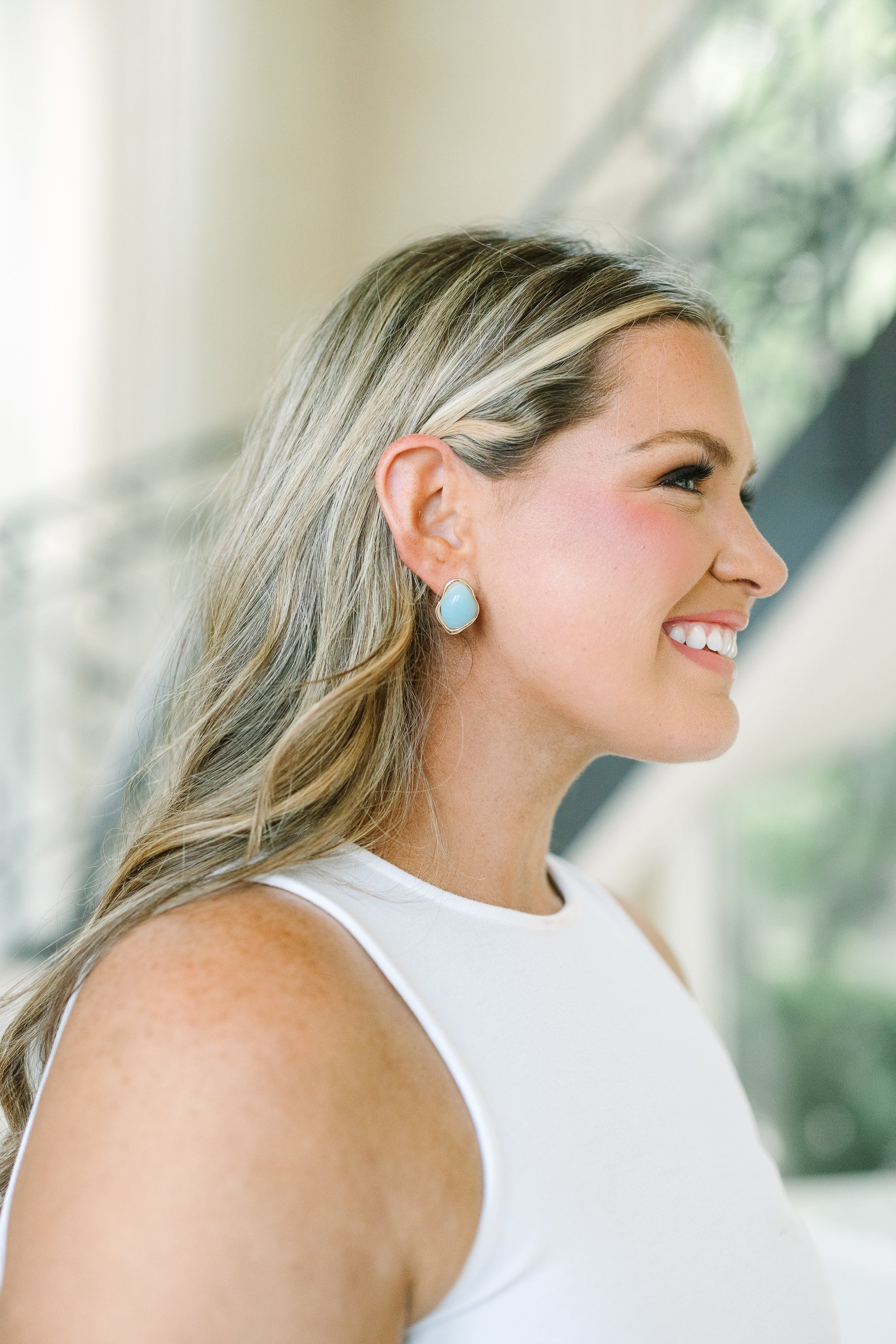 Off The Coast Earrings, Blue