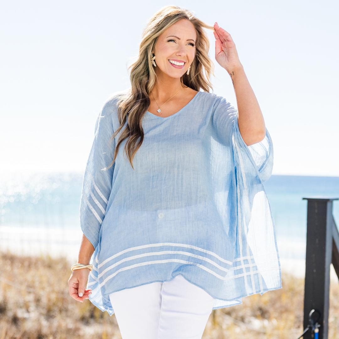 Oh Boy Tunic, Blue