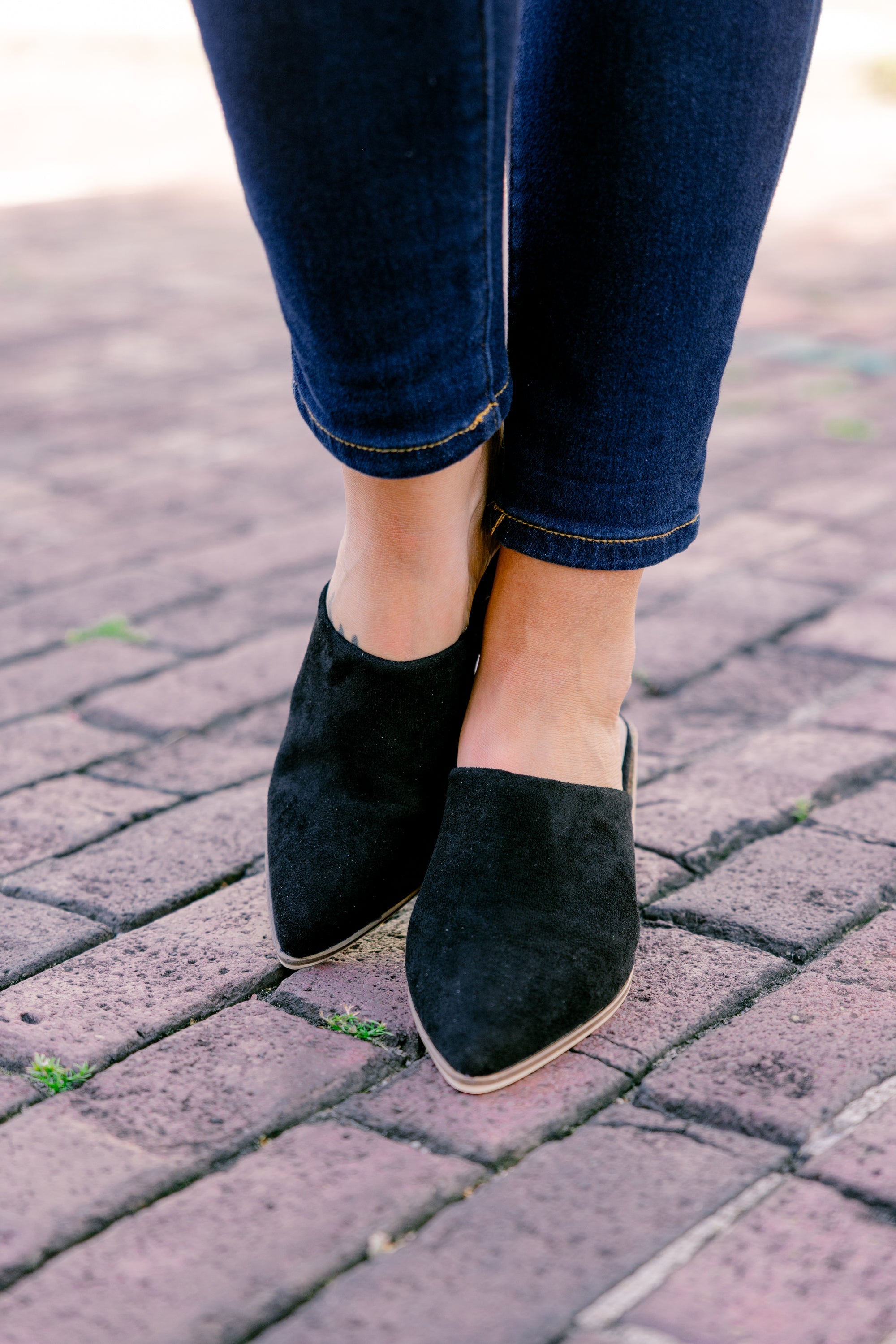 Oh So Charming Mules, Black