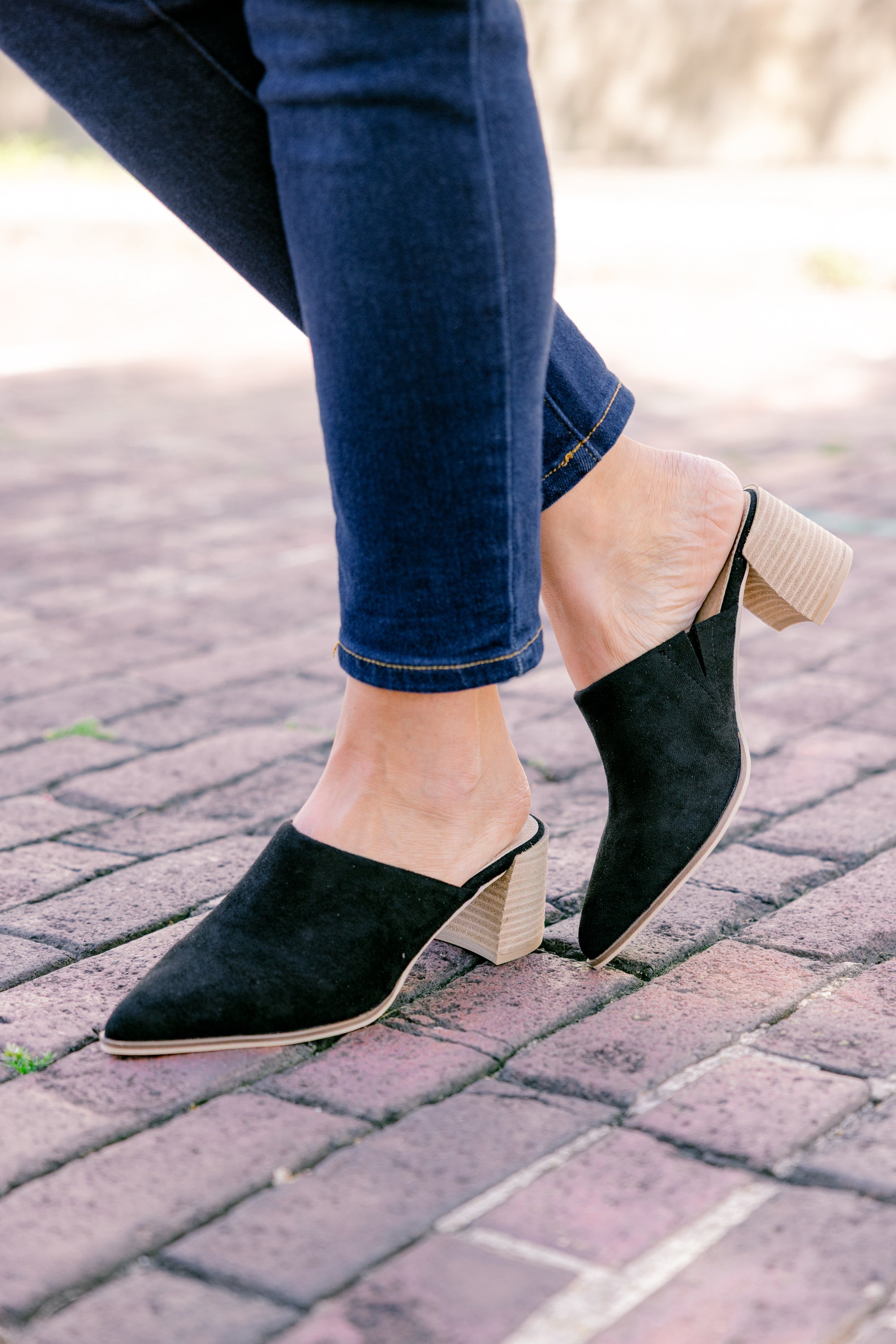 Oh So Charming Mules, Black