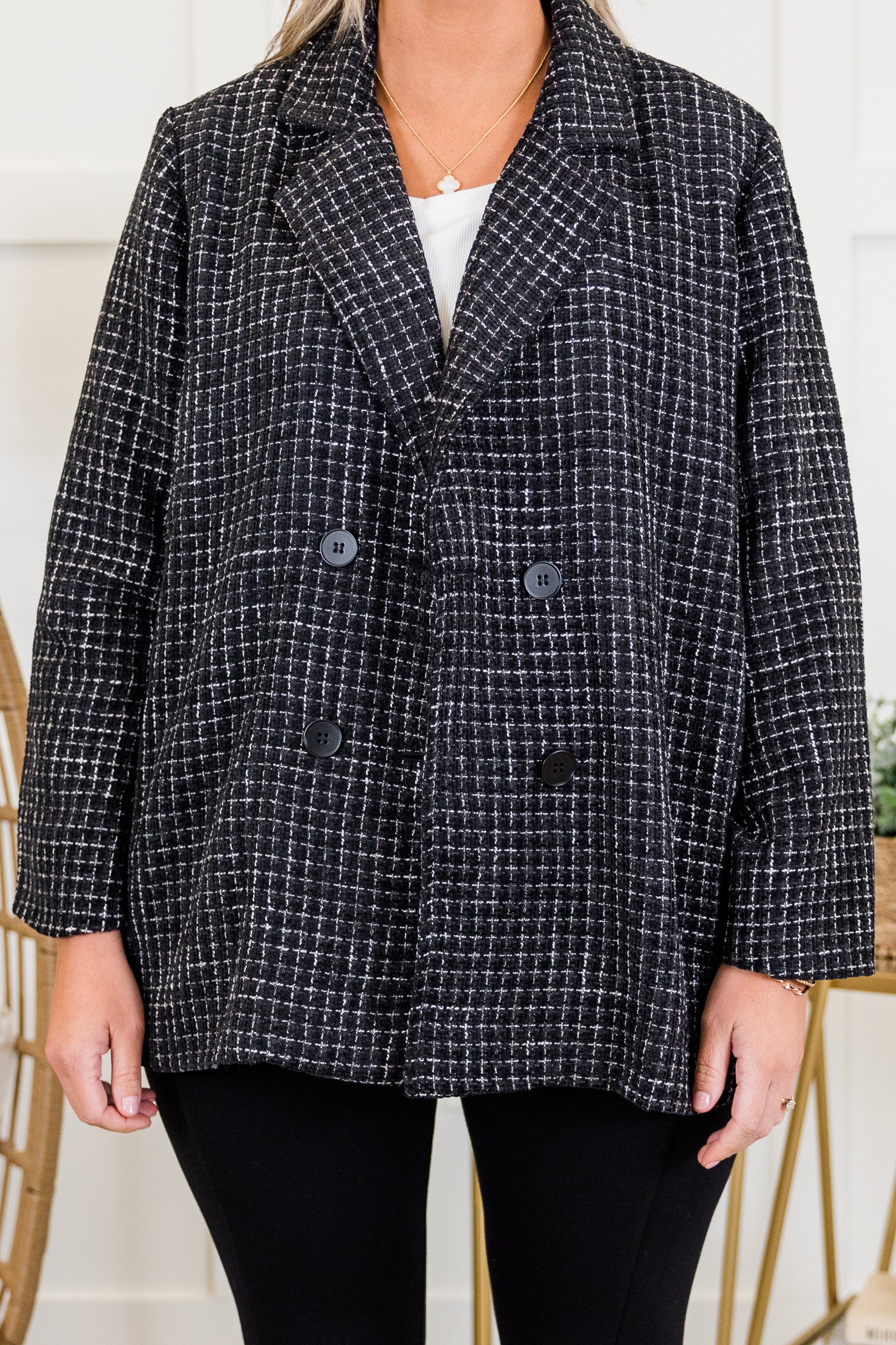On My Way To Business Jacket, Black