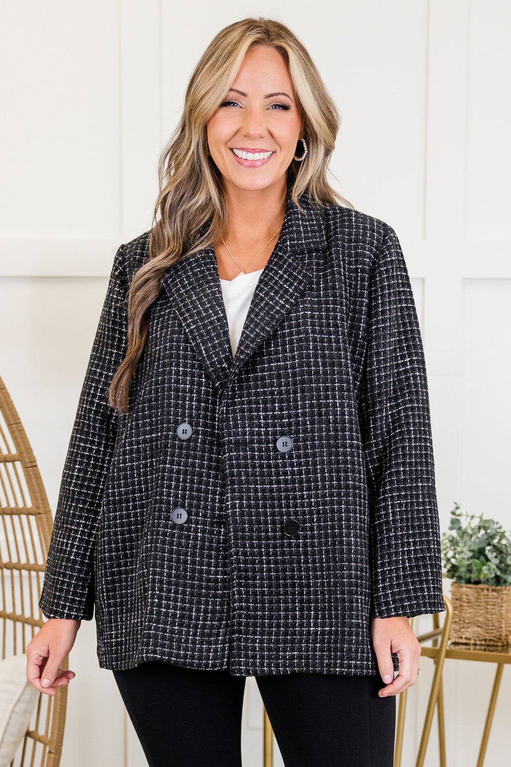 On My Way To Business Jacket, Black
