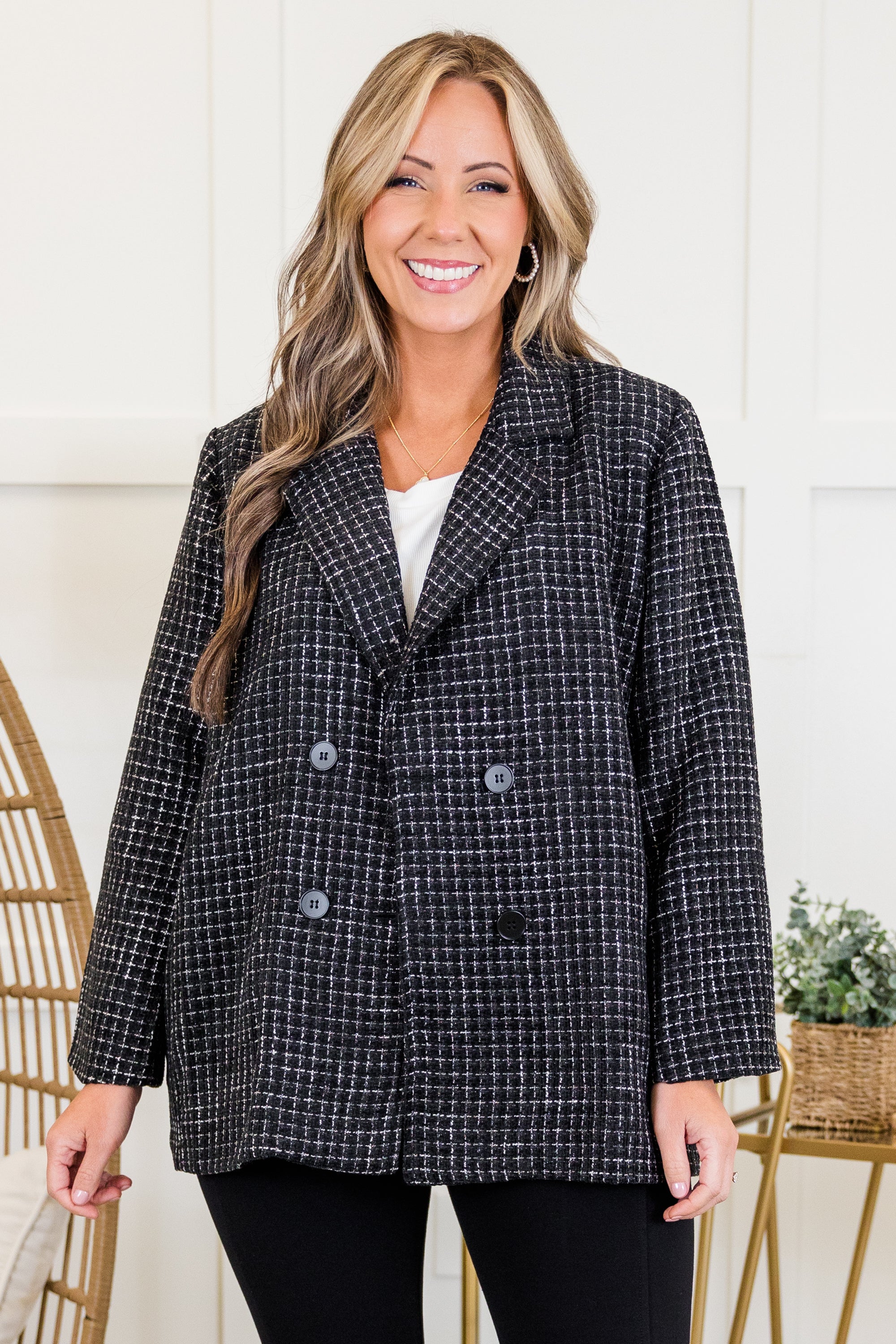 On My Way To Business Jacket, Black