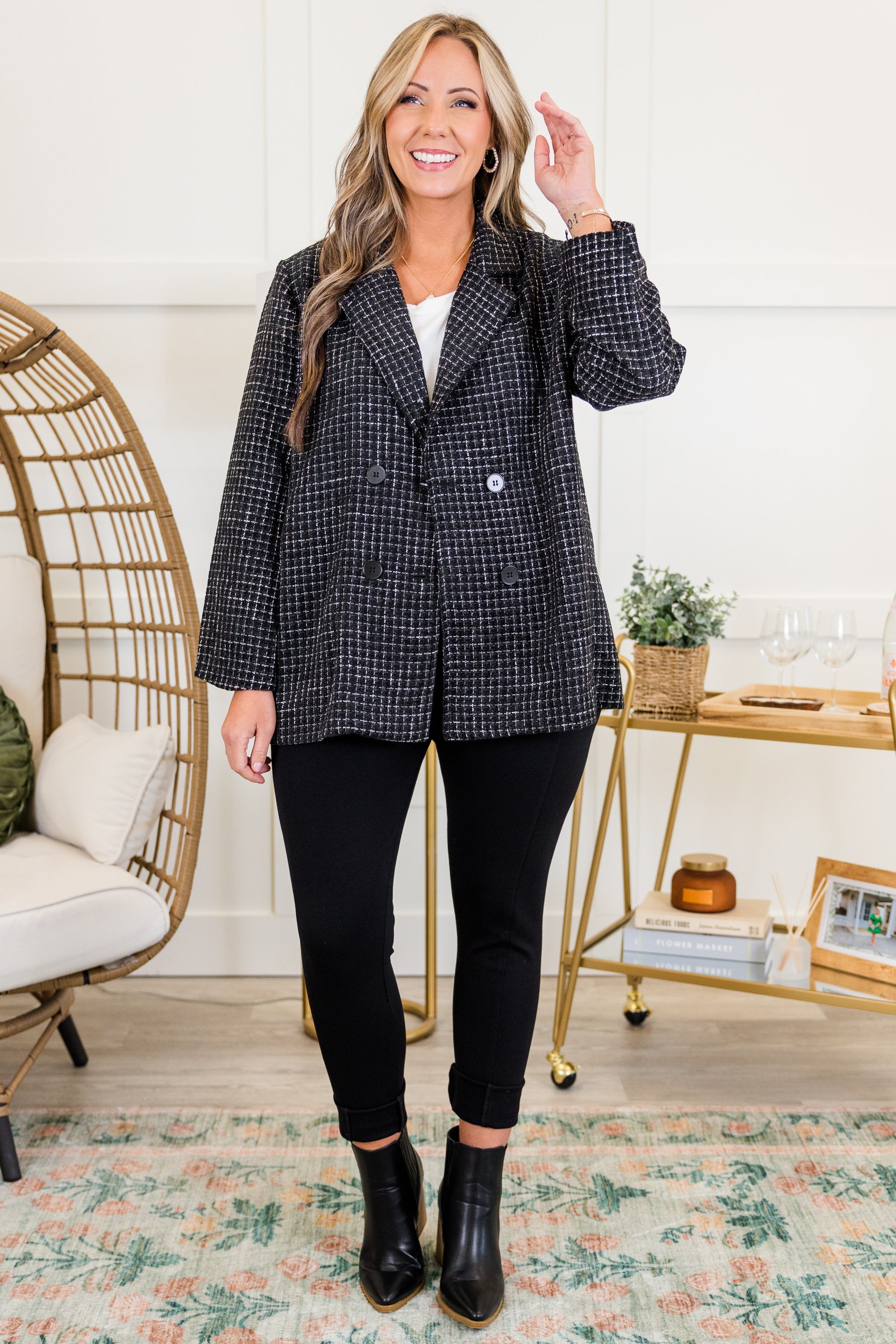 On My Way To Business Jacket, Black