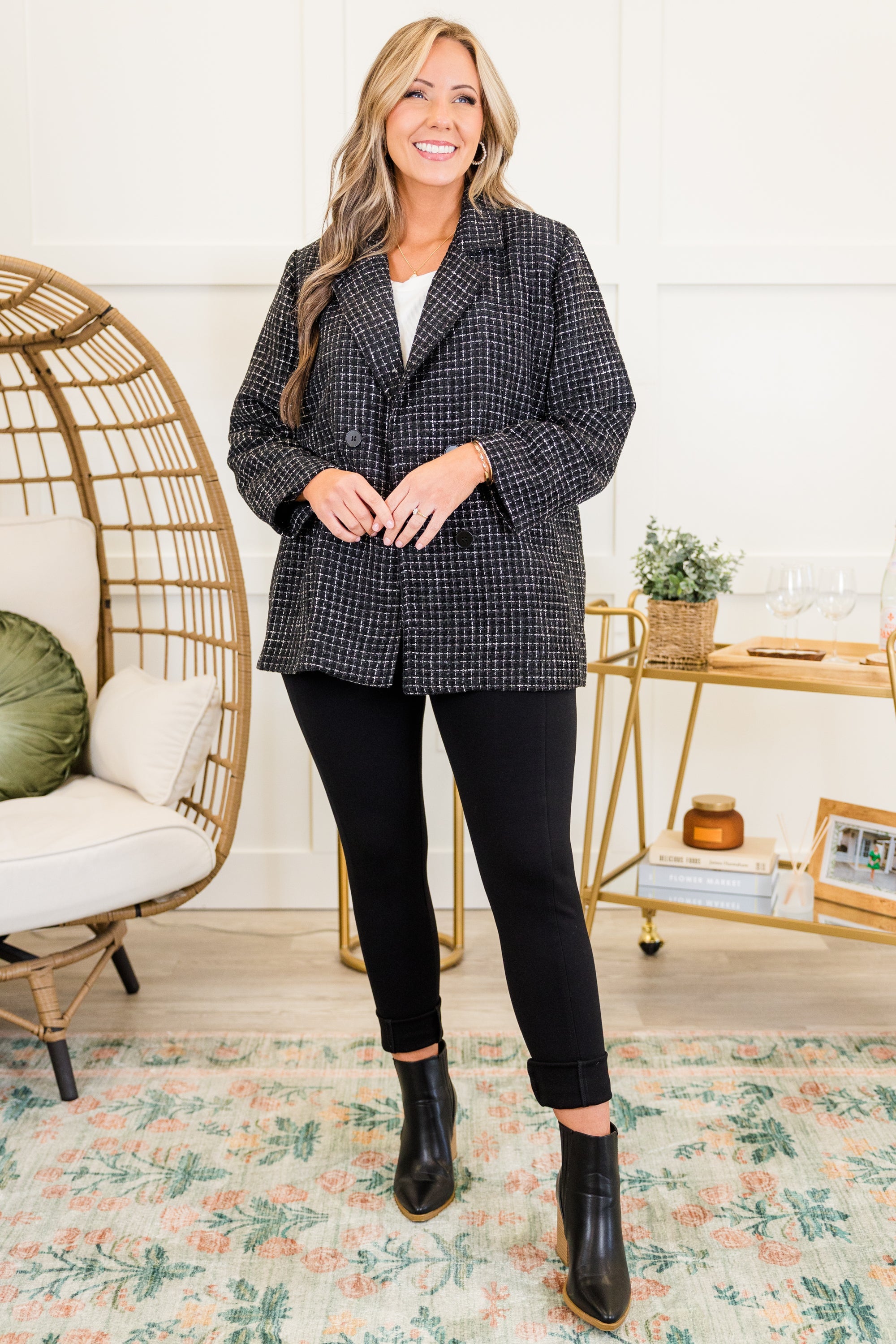 On My Way To Business Jacket, Black